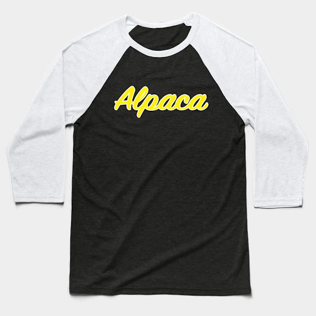 Alpaca Baseball T-Shirt by lenn